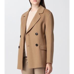 NWOT Msfancy tan oversized suit jacket size M